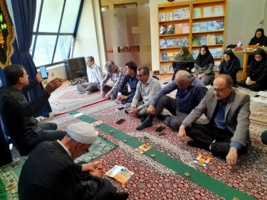 برگزاری مراسم قرائت زیارت عاشورا و عزاداری سالار شهیدان حضرت امام حسین (ع) در پژوهشکده مرکبات و میوههای نیمهگرمسیری