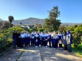 بازدید دانشآموزان مدرسه دخترانه شهید عزیزالله لمتر محمدی شهرستان رامسر از پژوهشکده مرکبات و میوههای نیمهگرمسیری