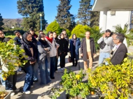 بازدید دانشجویان کارشناسی رشته باغبانی دانشگاه گیلان از پژوهشکده مرکبات و میوههای نیمهگرمسیری