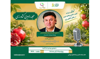 گفتگوی عضو هیات علمی پژوهشکده مرکبات و میوه‌های نیمه‌گرمسیری با رادیو اقتصاد بمناسبت گرامیداشت روز ملی انار