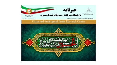انتشار یکصد و بیست و هفتمین شماره خبرنامه پژوهشکده مرکبات و میوه های نیمه گرمسیری ویژه تیر ماه 1405