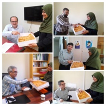 گرامیداشت عید سعید غدیر در پژوهشکده مرکبات و میوه های نیمه گرمسیری با توزیع شیرینی در جمع صمیمی همکاران