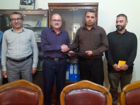 مراسم تودیع و معارفه مدیر جدید گروه مالی پژوهشکده مرکبات و میوه‌ های نیمه‌ گرمسیری برگزار شد